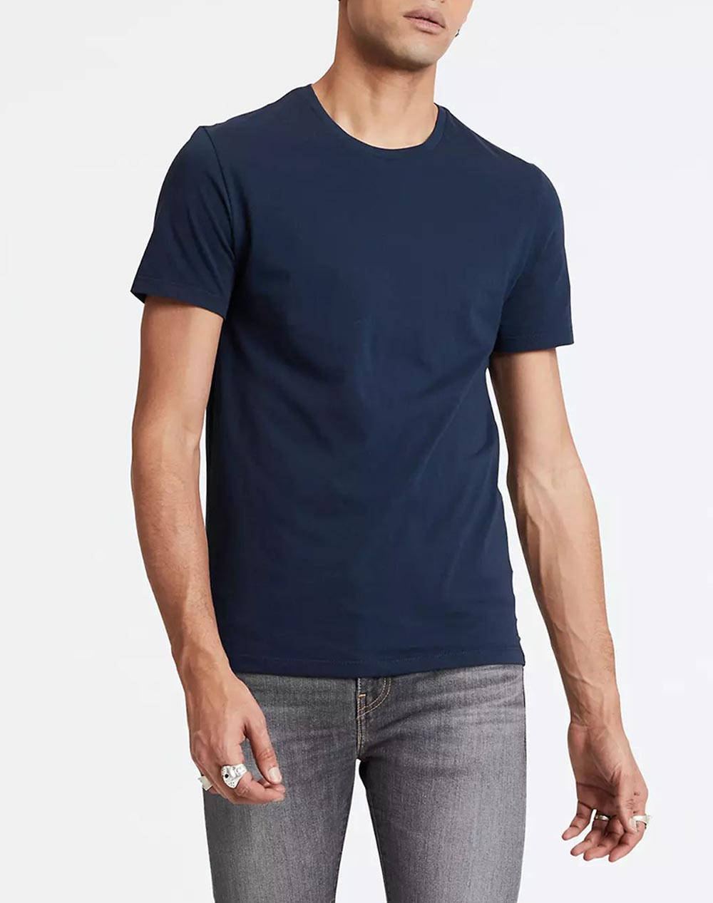 LEVIS T-SHIRT SLIM 2PK CREWNECK 1 79541-0002-0002 NavyBlue