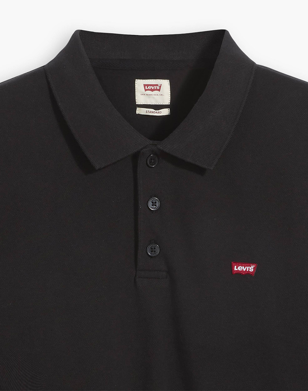 Levis Hm Polo 35883-0007-0007 Black ανδρικά ρούχα μπλούζες Politikos Shop Πολιτικός