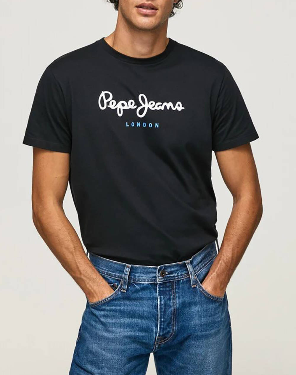 PEPE JEANS DROP 2A EGGO N ΜΠΛΟΥΖΑ ΑΝΔΡΙΚΟ PM508208-999/BLACK Black