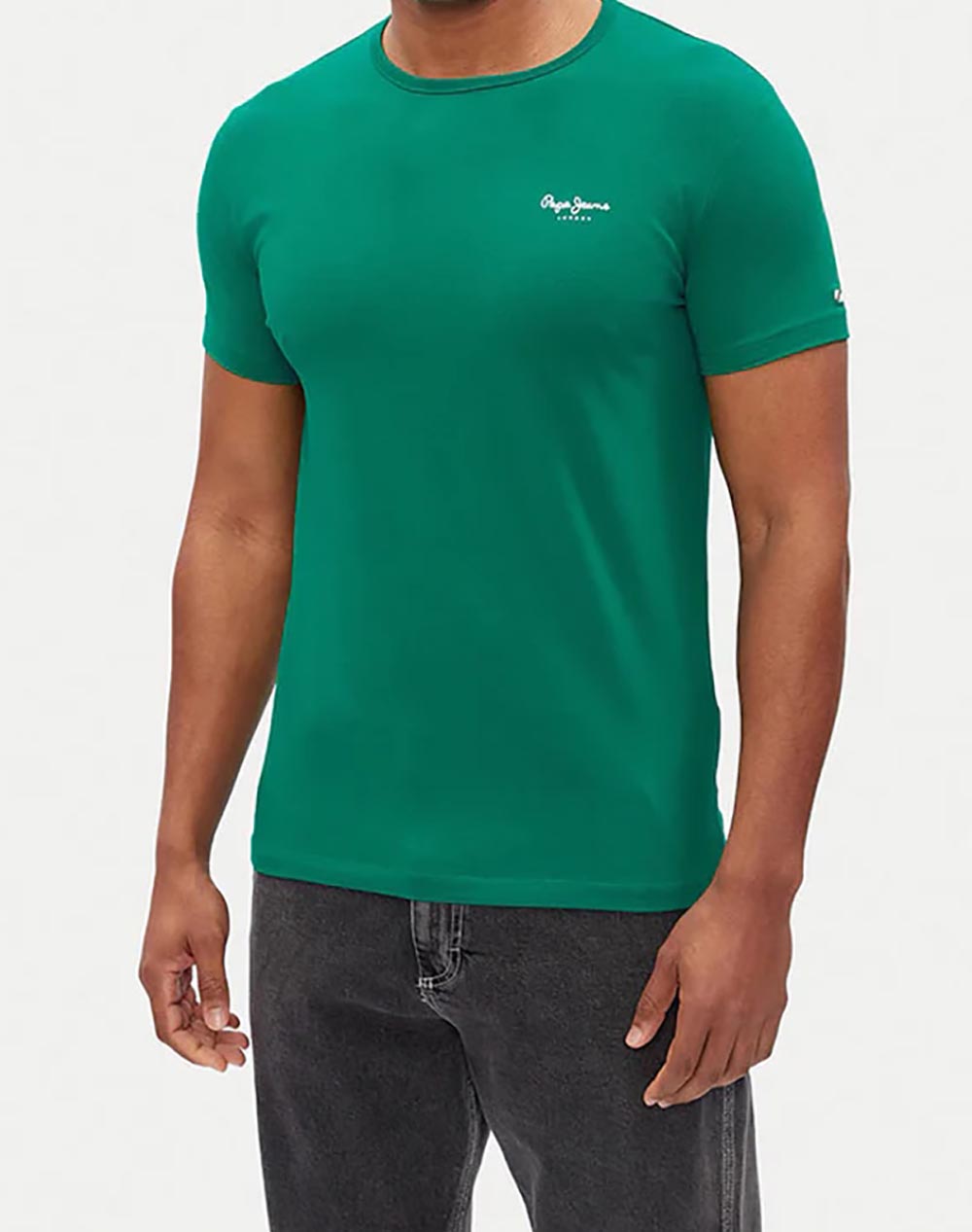 PEPE JEANS NOS DROP 2A ORIGINAL BASIC 3N ΜΠΛΟΥΖΑ ΑΝΔΡΙΚΟ PM508212-653/POP GREEN Green