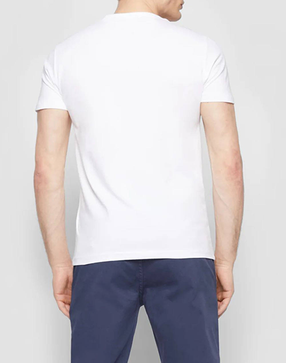 PEPE JEANS NOS DROP 2A ORIGINAL BASIC 3N ΜΠΛΟΥΖΑ ΑΝΔΡΙΚΗ PM508212-800/WHITE White φωτογραφία