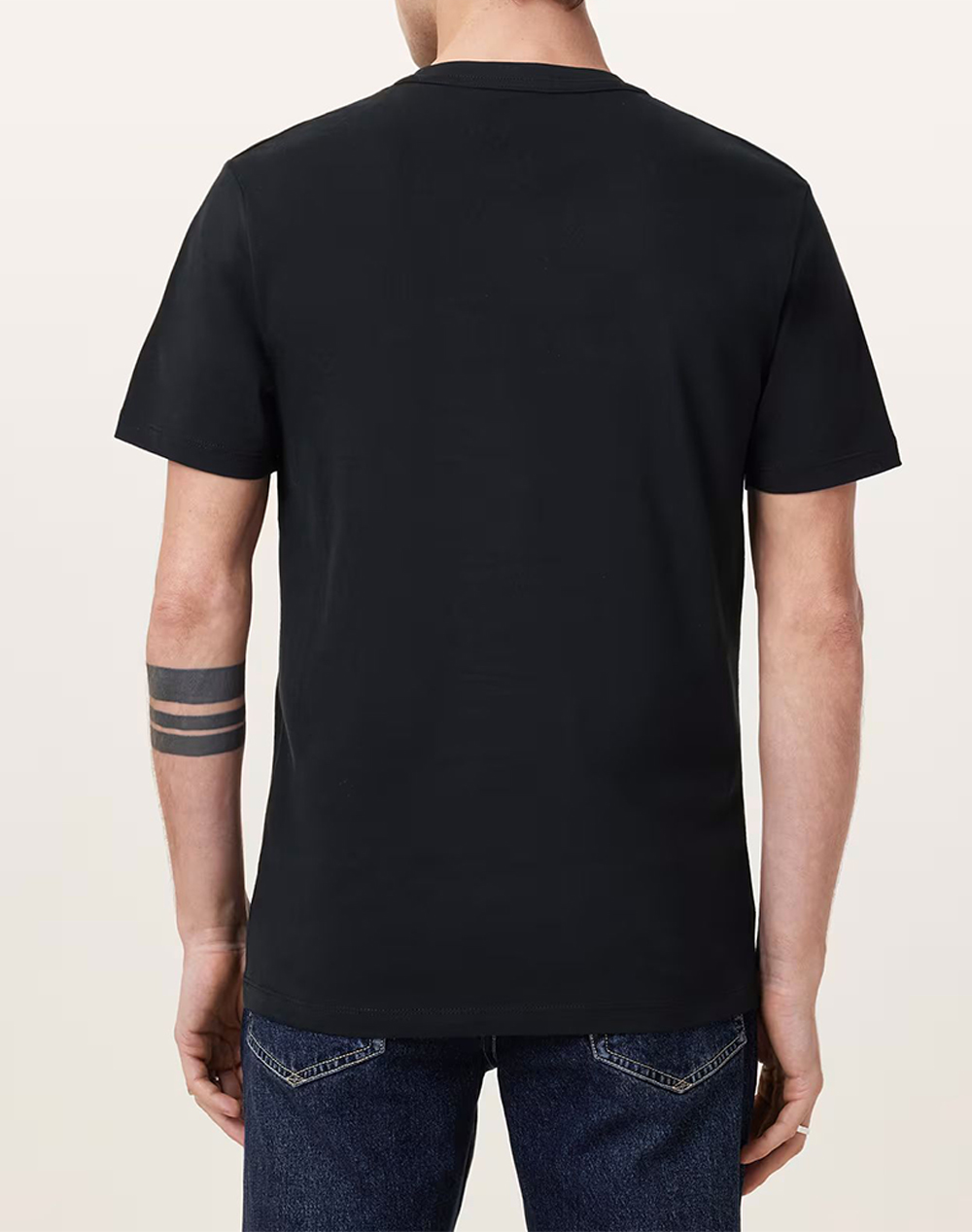 ALL SAINTS BRACE SS CREW M030JB-Jet Black-JET BLACK JetBlack φωτογραφία