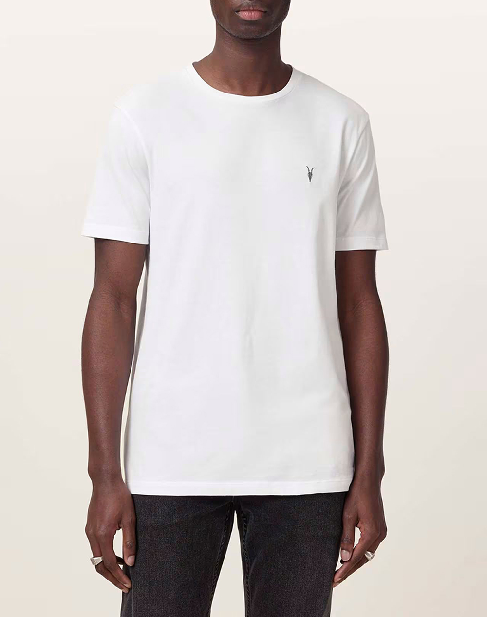 ALL SAINTS BRACE SS CREW M030JB-Optic White-OPTIC WHITE OffWhite