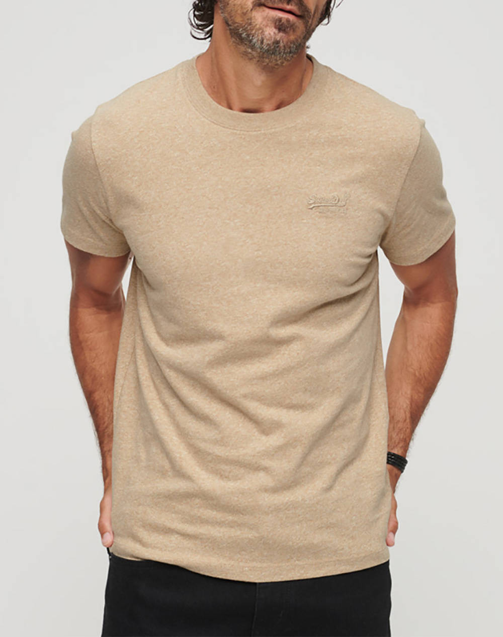 SUPERDRY ESSENTIAL LOGO EMB TEE ΜΠΛΟΥΖΑ ΑΝΔΡΙΚΟ M1011245A-9XE Biege