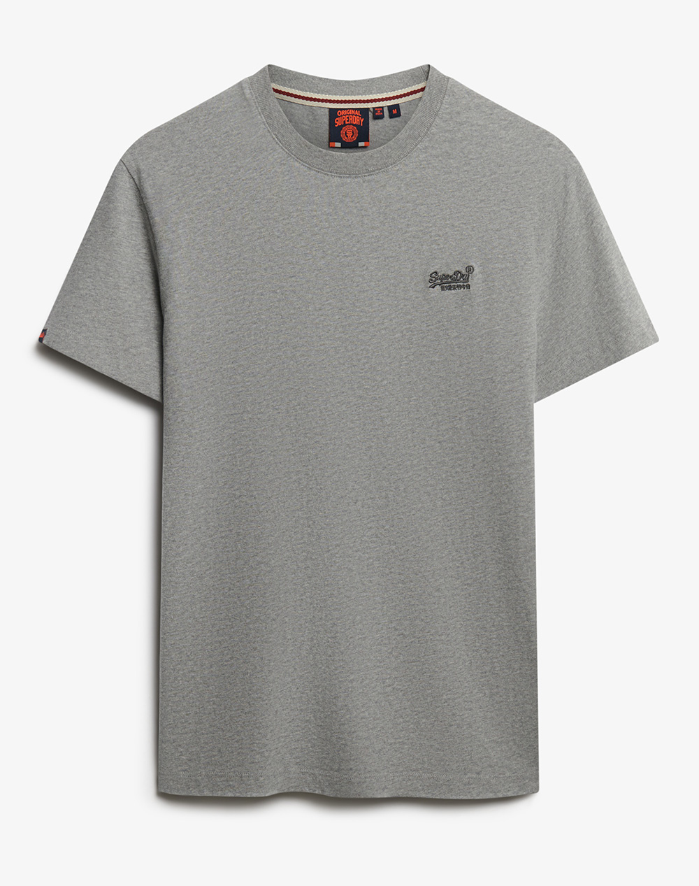 Superdry Essential Logo Emb Tee Μπλούζα Ανδρικό M1011245A-I1B Gray ανδρικά ρούχα μπλούζες T-Shirt Politikos Shop Πολιτικός
