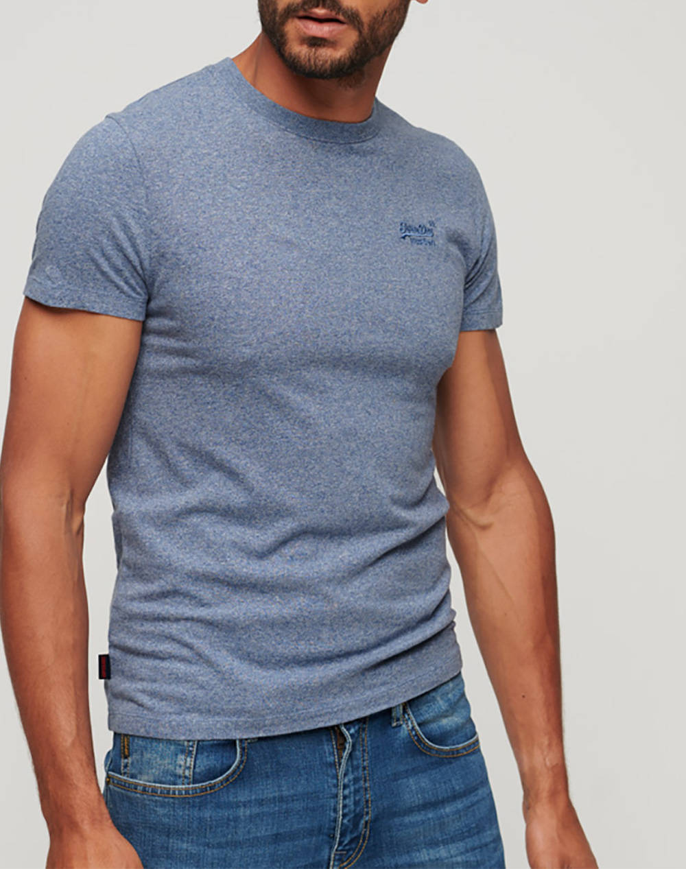 SUPERDRY ESSENTIAL LOGO EMB TEE ΜΠΛΟΥΖΑ ΑΝΔΡΙΚΟ M1011245A-TX6 NavyBlue