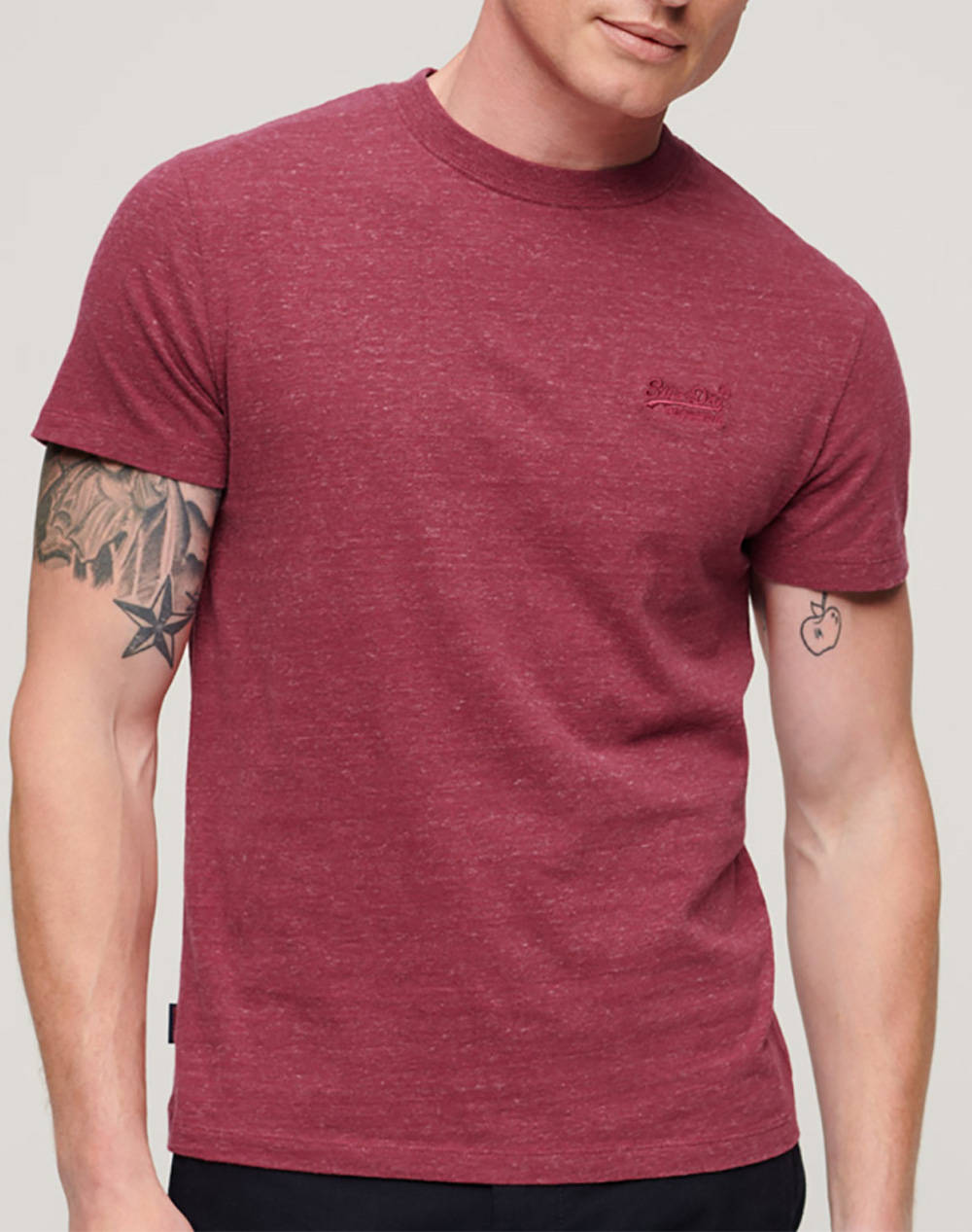 SUPERDRY ESSENTIAL LOGO EMB TEE ΜΠΛΟΥΖΑ ΑΝΔΡΙΚΟ M1011245A-9OW RedWine