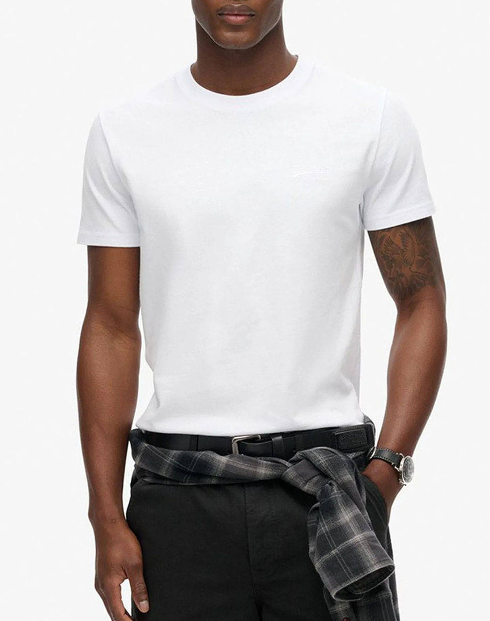 SUPERDRY SUPERDRY D1 OVIN ESSENTIAL LOGO EMB TEE ΜΠΛΟΥΖΑ ΑΝΔΡΙΚΟ M1011245M-44C White