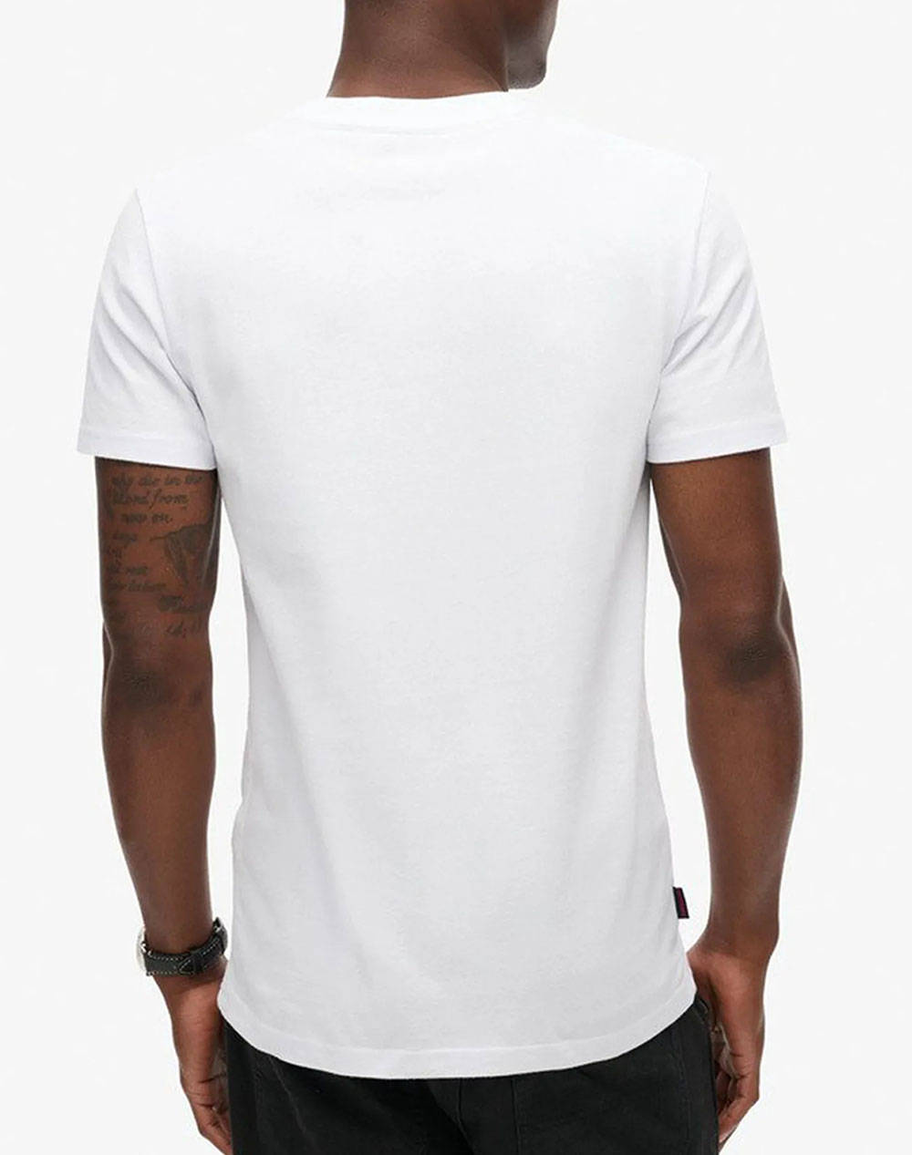 SUPERDRY D1 OVIN ESSENTIAL LOGO EMB TEE ΜΠΛΟΥΖΑ ΑΝΔΡΙΚΟ M1011245M-44C White φωτογραφία