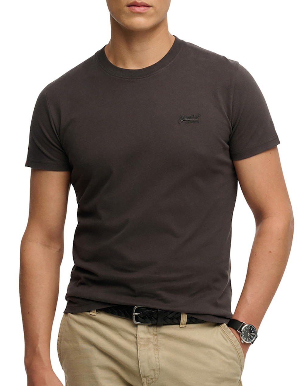 SUPERDRY D1 ESSENTIAL LOGO EMB TEE ΜΠΛΟΥΖΑ ΑΝΔΡΙΚΟ M1011245B-Q29 JetBlack