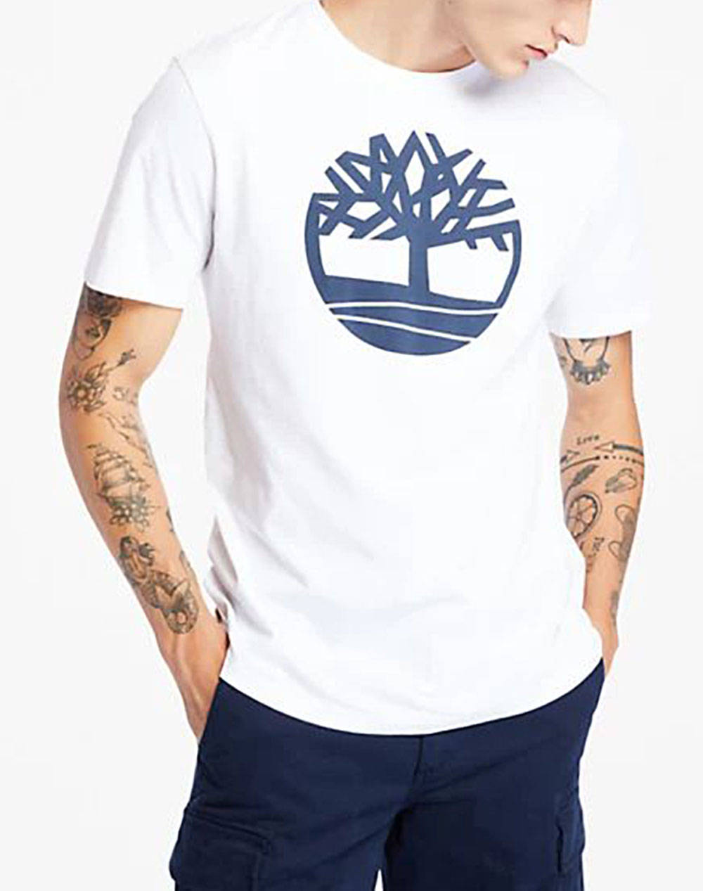 TIMBERLAND ΜΠΛΟΥΖΑ Kennebec River Tree Logo Tee TB0A2C2R-100 White