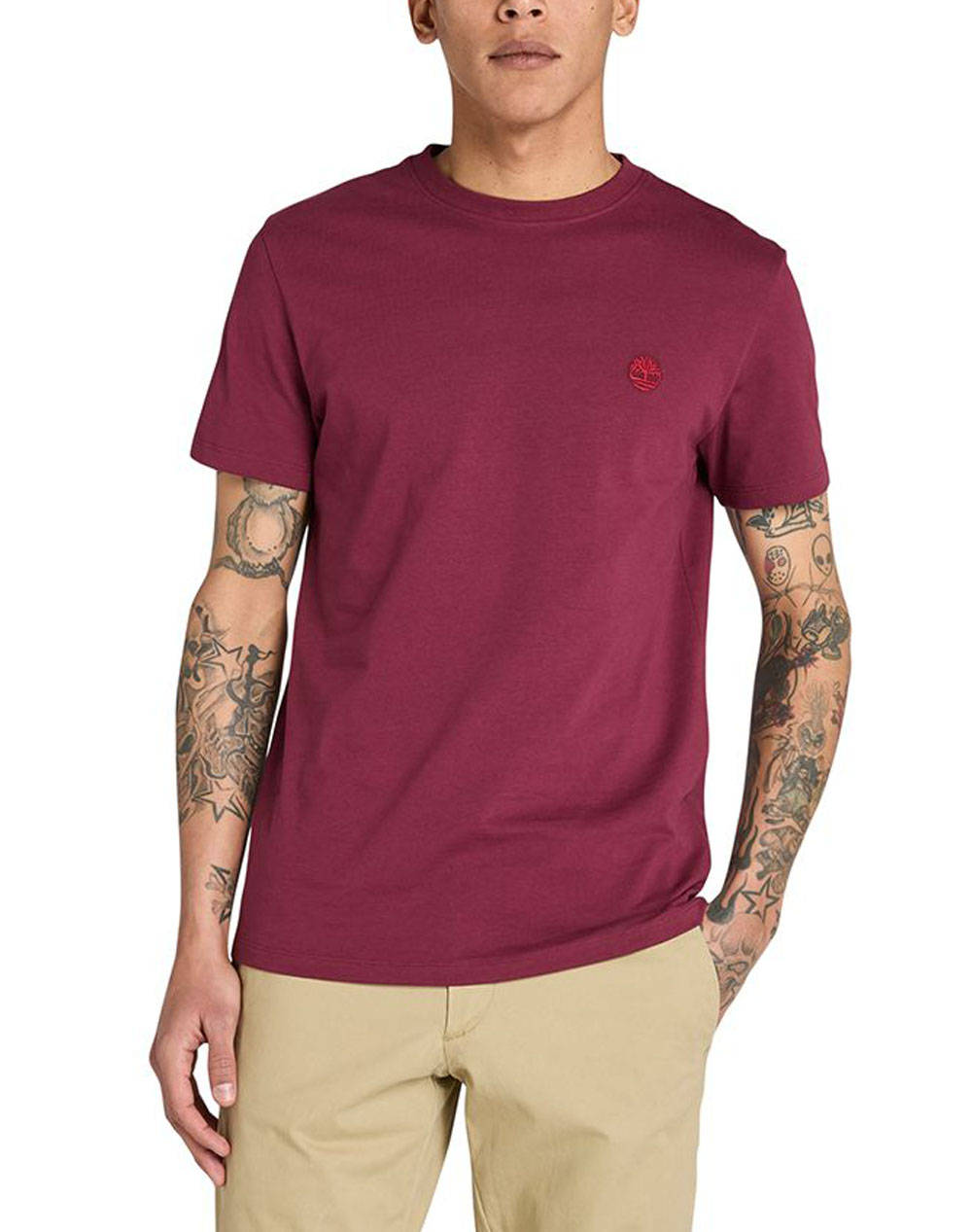 TIMBERLAND SUN RIVER CREW T SHIRT TB0A2BPR-648 Magenta