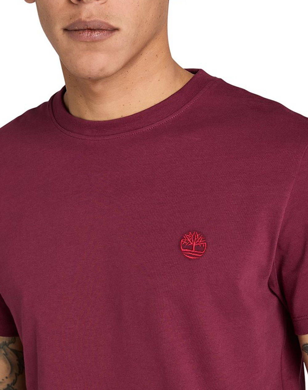 Timberland Sun River Crew T Shirt Tb0A2Bpr-648 Magenta ανδρικά ρούχα μπλούζες T-Shirt Politikos Shop Πολιτικός
