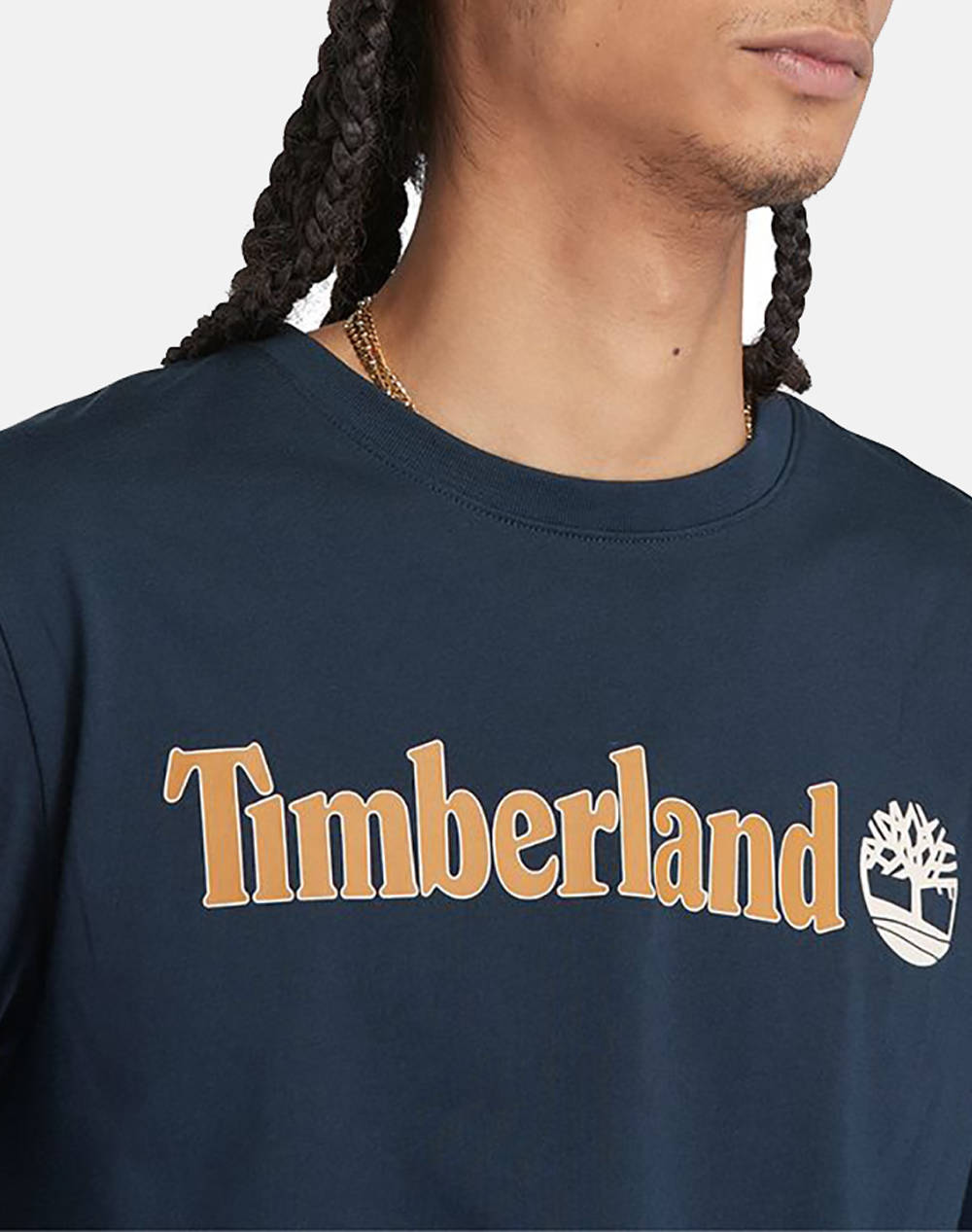 TIMBERLAND KENN Linear Logo Short Sleev TB0A5UPQ-433 DarkBlue φωτογραφία