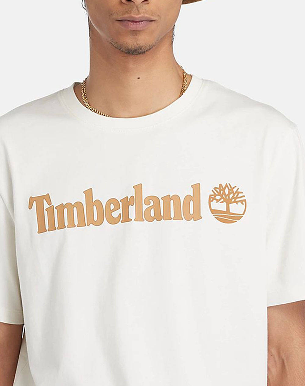 TIMBERLAND KENN Linear Logo Short Sleev TB0A5UPQ-CM9 OffWhite φωτογραφία
