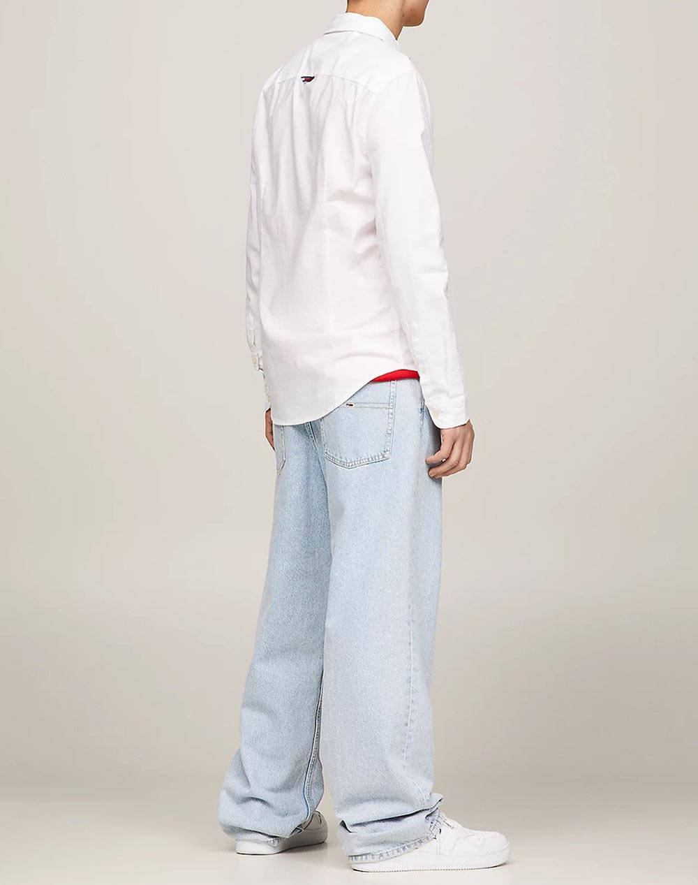 TOMMY JEANS ΠΟΥΚΑΜΙΣΟ TJM ORIGINAL STRETCH SHIRT DM0DM04405-100 White φωτογραφία