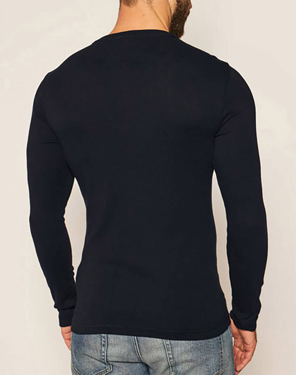 TOMMY JEANS ΜΠΛΟΥΖΑ ΑΝΤΡΙΚΗ TJM ORIGINAL RIB LONGSLEEVE TEE DM0DM04409-078 Black φωτογραφία