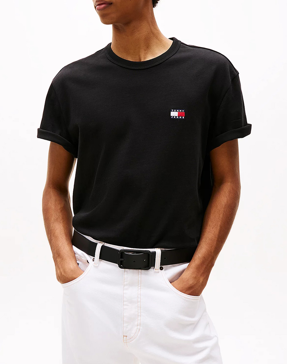 TOMMY JEANS TJM REG BADGE TEE EXT DM0DM20322-BDS Black