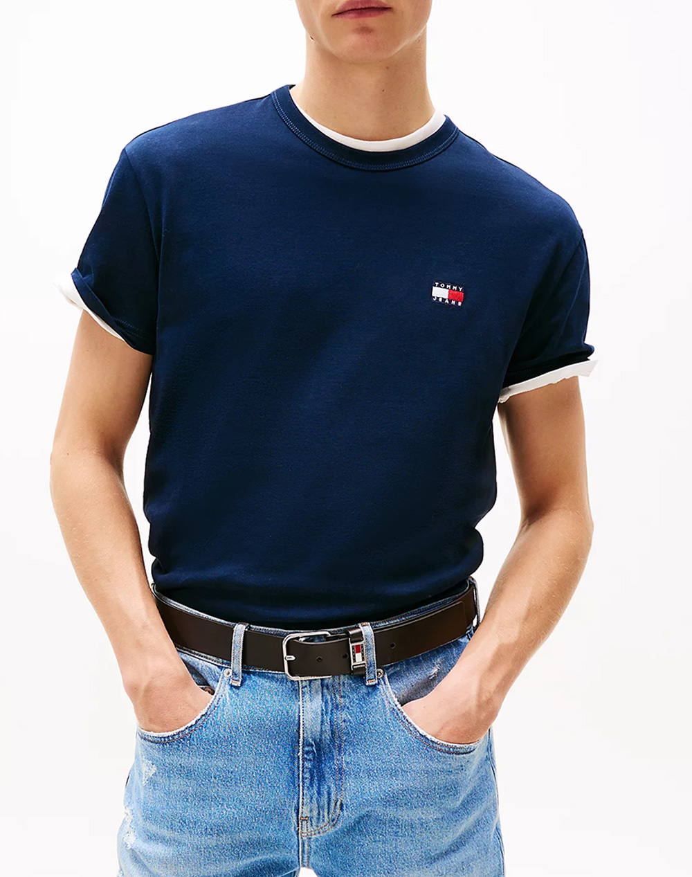 TOMMY JEANS TJM REG BADGE TEE EXT DM0DM20322-C1G DarkBlue