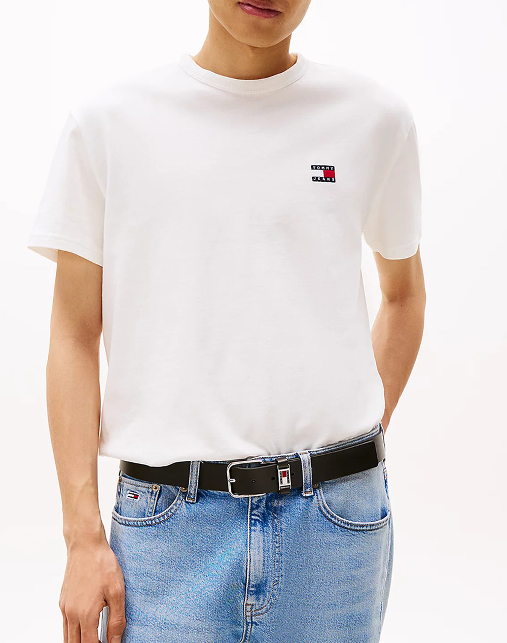 TOMMY JEANS TJM REG BADGE TEE EXT DM0DM20322-YBL OffWhite