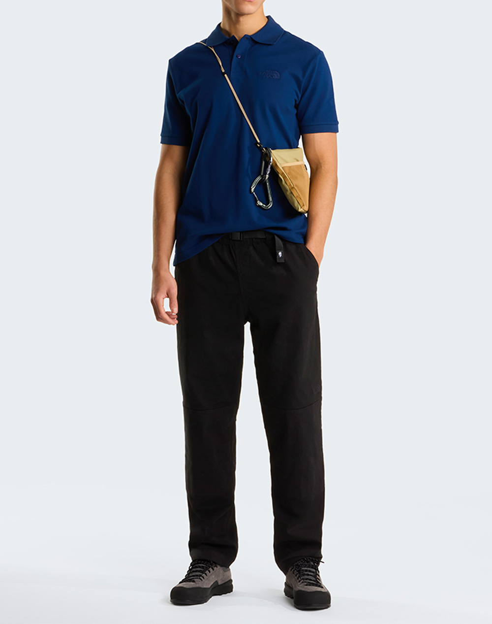 The North Face M Ess Rg Polo Tee Nf0A8C1P-Nfd1R Blue ανδρικά ρούχα μπλούζες Politikos Shop Πολιτικός