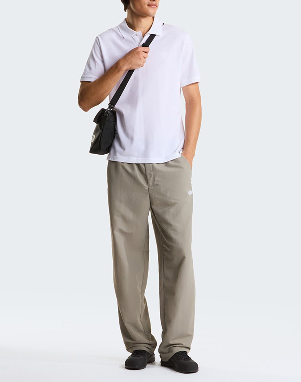 The North Face M Ess Rg Polo Tee Nf0A8C1P-Nffn4 White ανδρικά ρούχα μπλούζες Politikos Shop Πολιτικός
