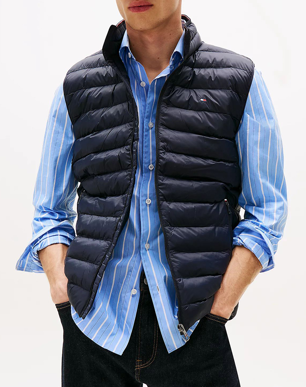 TOMMY HILFIGER CORE PACKABLE RECYCLED VEST MW0MW39989-DW5 NavyBlue