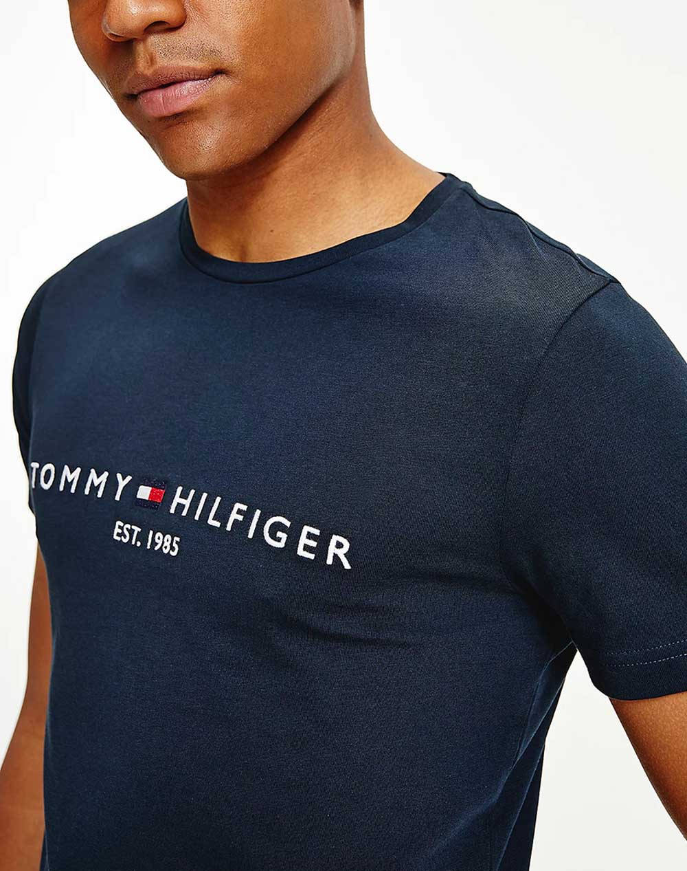 Tommy Hilfiger Μπλούζα Core Logo Tee Mw0Mw11465-403 Darkblue ανδρικά ρούχα μπλούζες T-Shirt Politikos Shop Πολιτικός