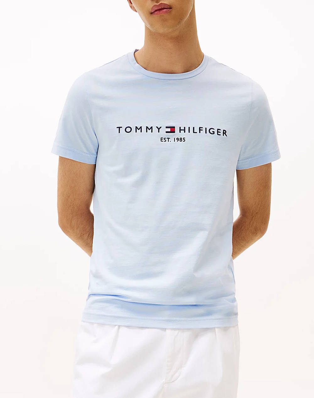 TOMMY HILFIGER TOMMY LOGO TEE MW0MW11797-C1O Ciel