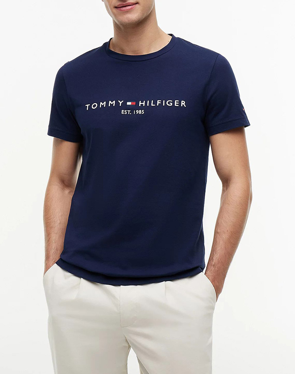 TOMMY HILFIGER TOMMY LOGO TEE MW0MW11797-DCC NavyBlue