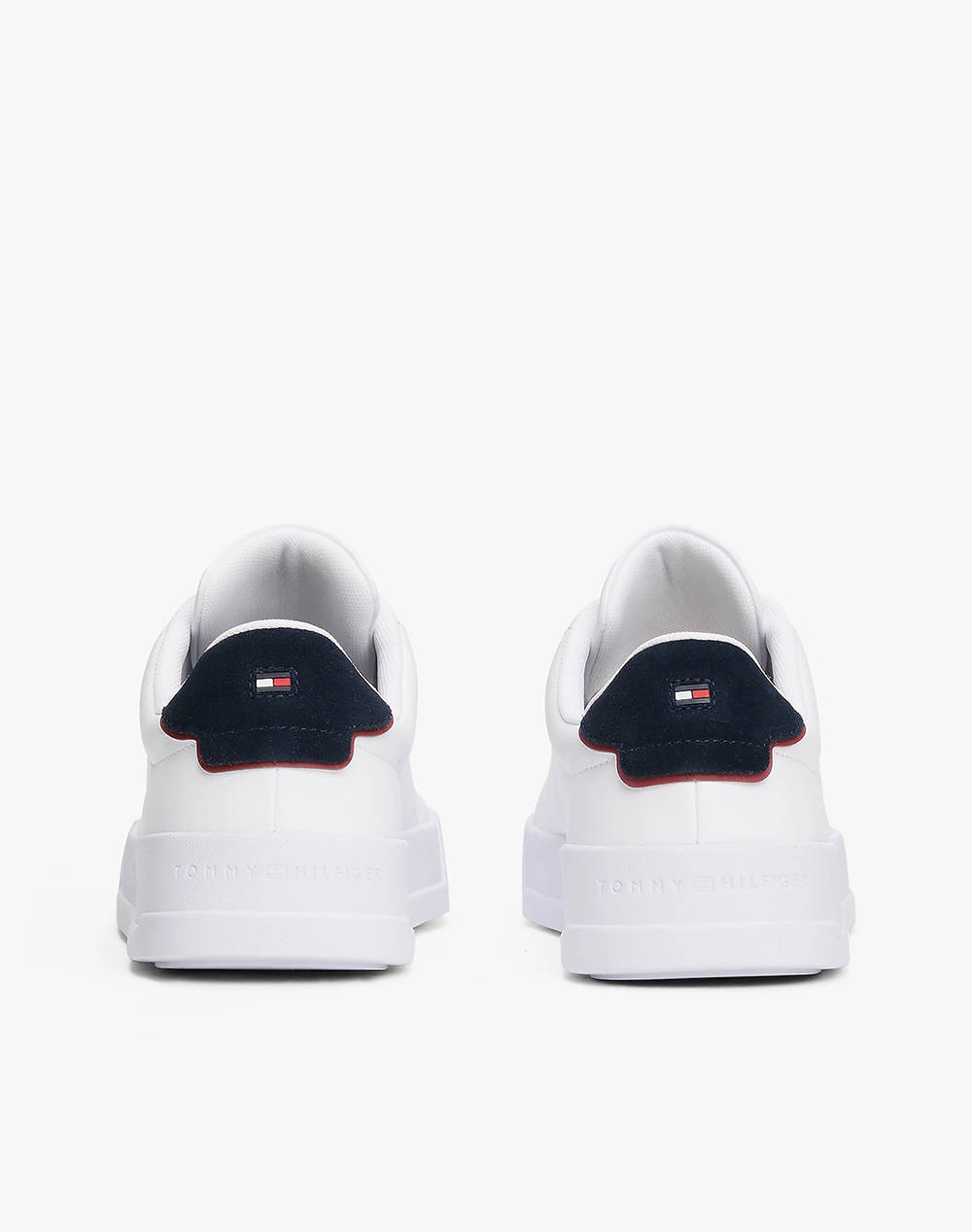 Tommy Hilfiger Th Court Lth Detail Ess Fm0Fm05367-0Ld White ανδρικά παπούτσια Sneakers Politikos Shop Πολιτικός