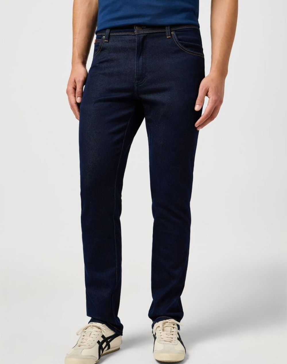 WRANGLER TEXAS SLIM 112362474-MOONLIGHT RINSE DenimDarkBlue