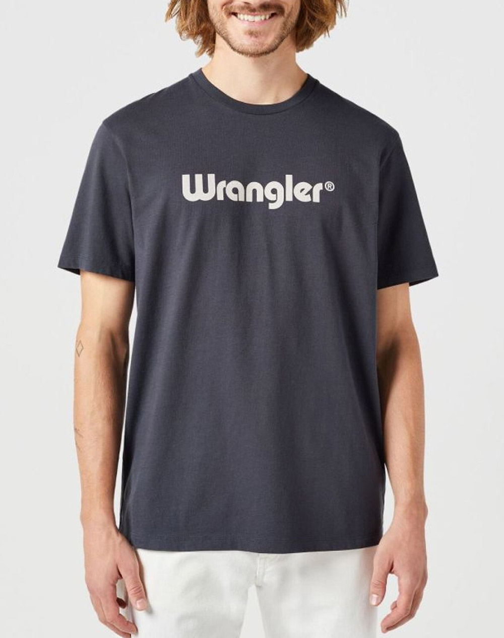 WRANGLER LOGO TEE 112350526-BLACK Black