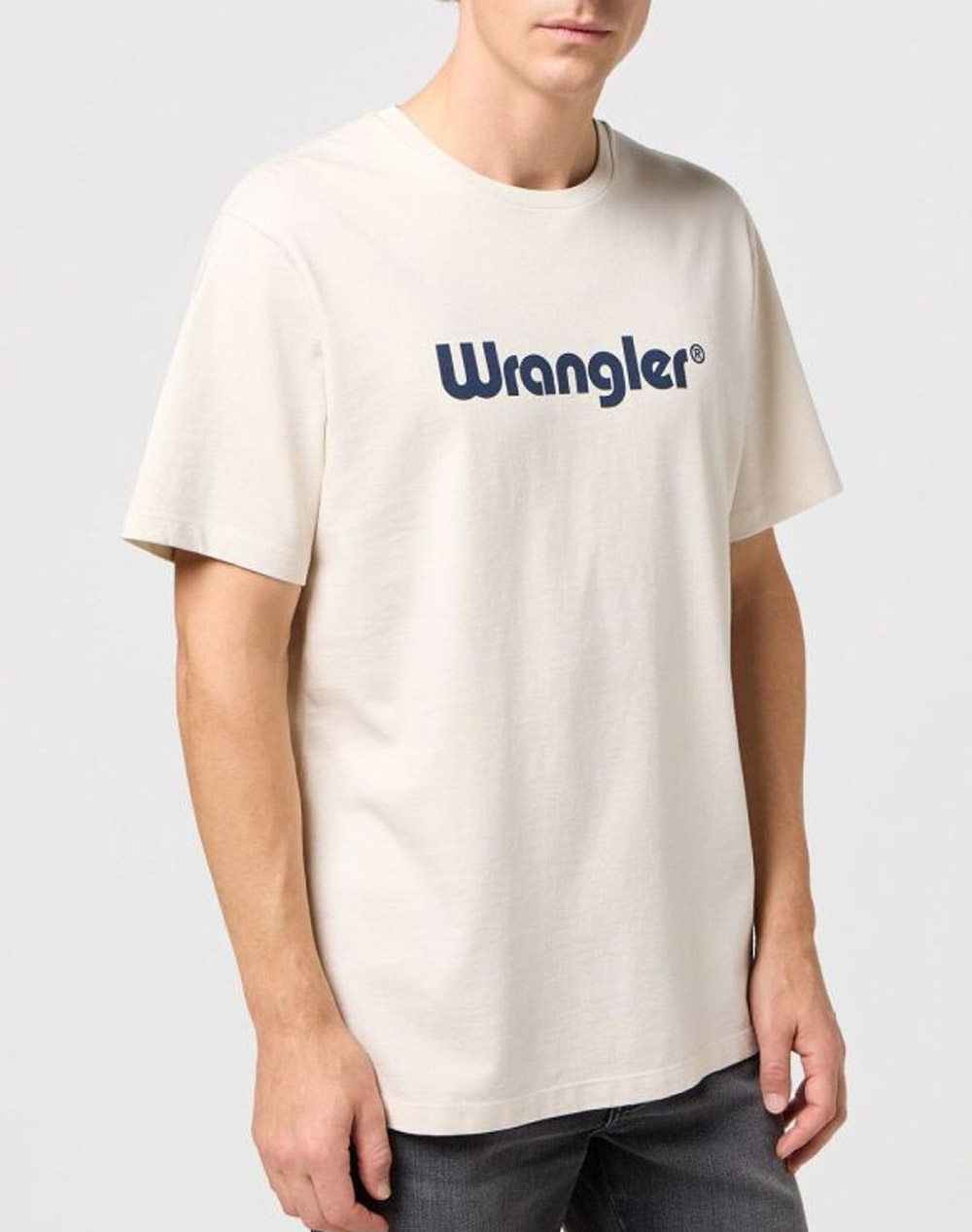 WRANGLER LOGO TEE 112350523-WHITE OffWhite