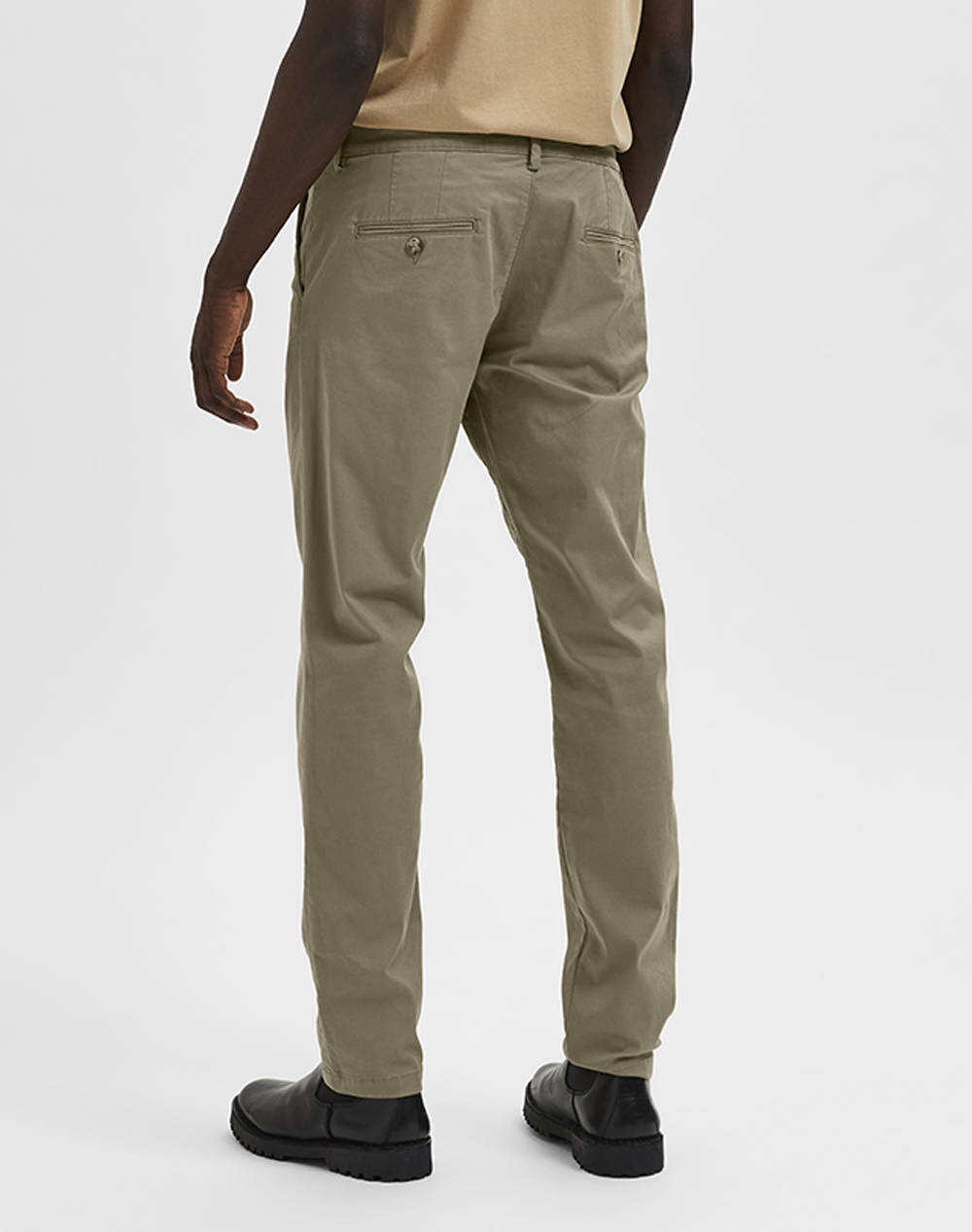 SELECTED SLH175-SLIM NEW MILES FLEX PANT NOOS 16087663-Ermine Biege φωτογραφία