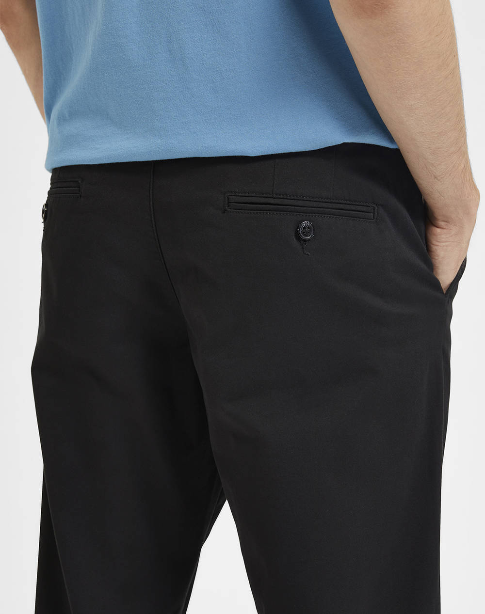 SELECTED SLH175-SLIM NEW MILES FLEX PANT NOOS 16087663-BLACK Black φωτογραφία