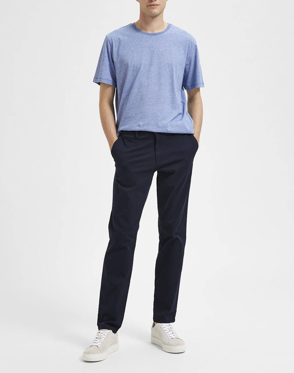 Selected Slh175-Slim New Miles Flex Pant Noos 16087663-Dark Sapphire Navyblue ανδρικά ρούχα παντελόνια Chinos Politikos Shop Πολιτικός