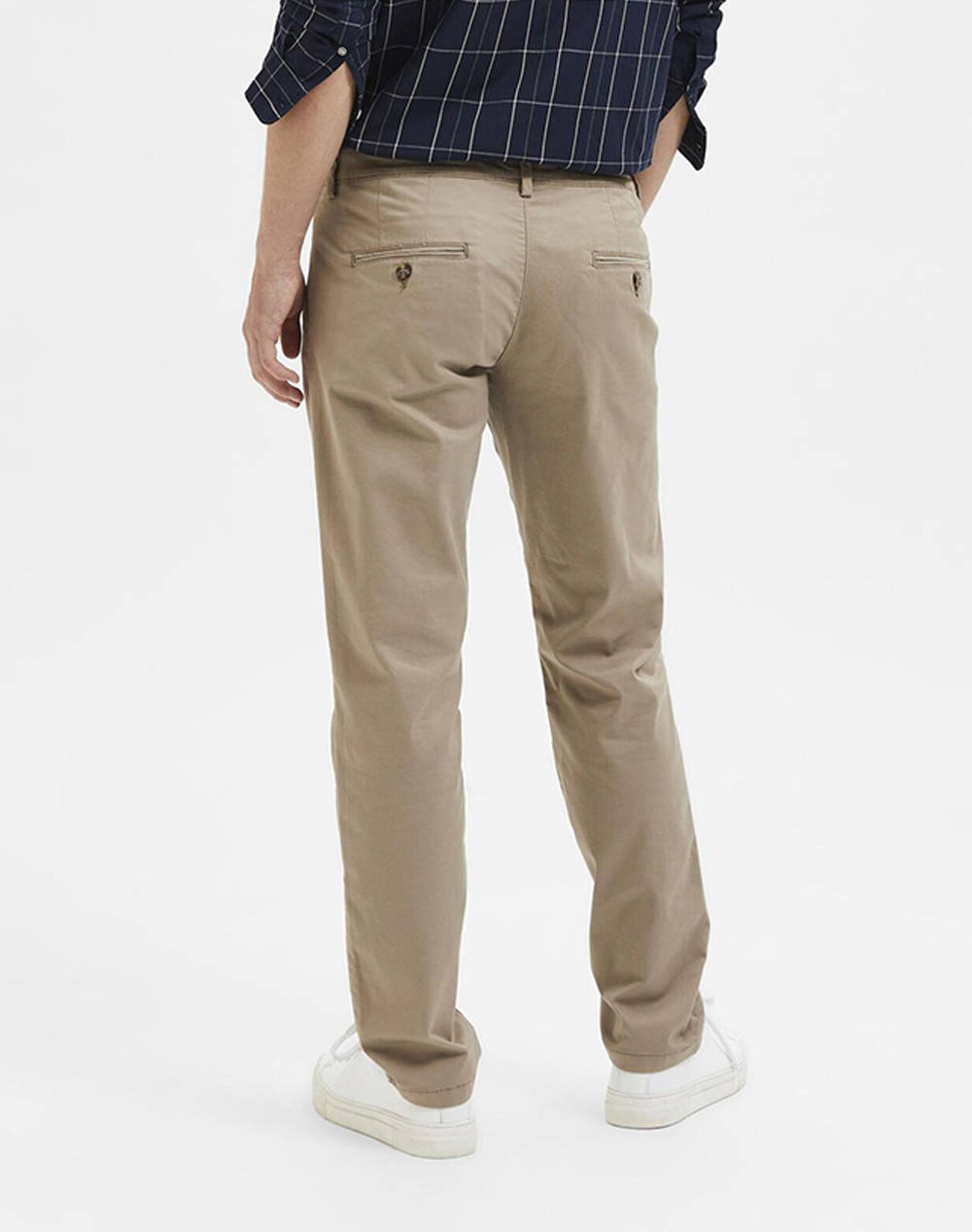 SELECTED SLH175-SLIM NEW MILES FLEX PANT NOOS 16087663-GREIGE SandyBrown φωτογραφία