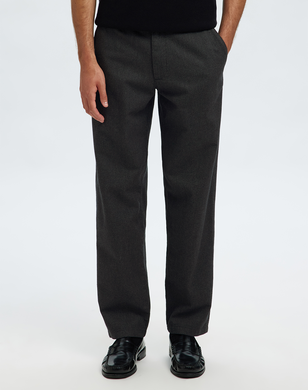 SELECTED SLH175-SLIM MILES BRUSHED PANT W NOOS 16090139-Dark GreySTRUCTURE DarkGray
