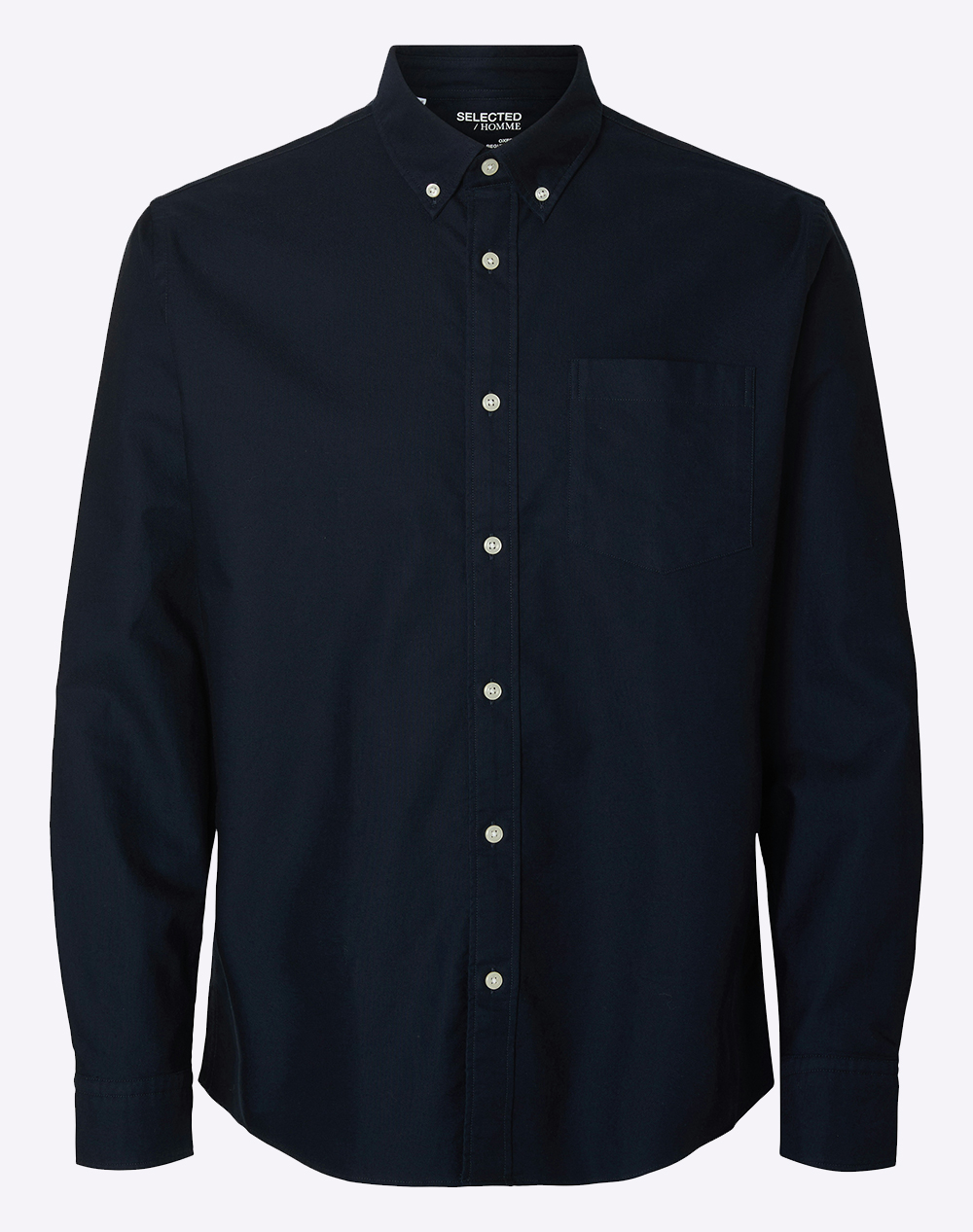 SELECTED SLHREGRICK-OX SHIRT LS NOOS 16077359-Sky Captain NavyBlue