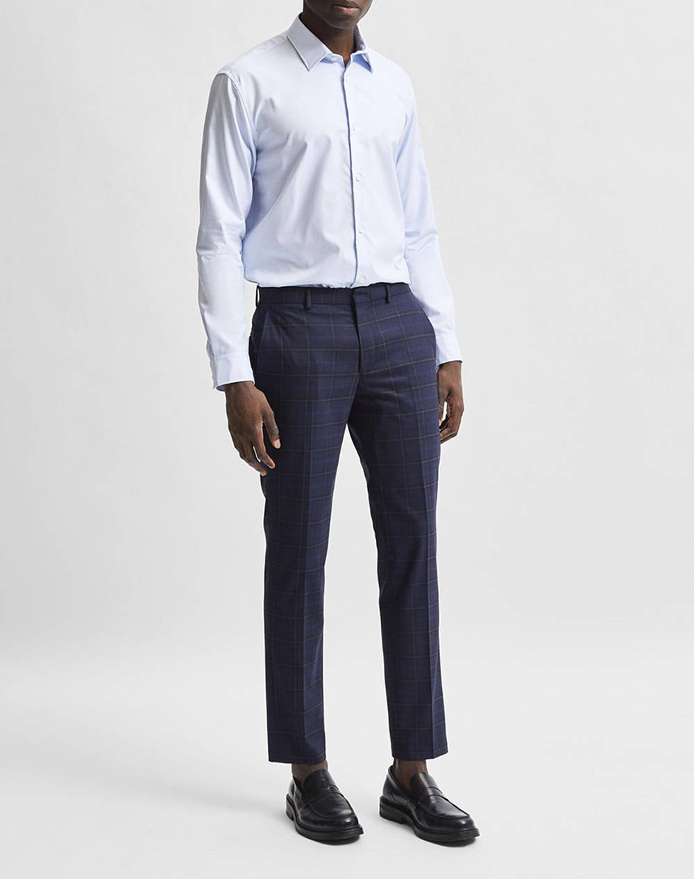 SELECTED SLHSLIMETHAN SHIRT LS CLASSIC NOOS 16080200-LIGHT BLUE LightBlue φωτογραφία