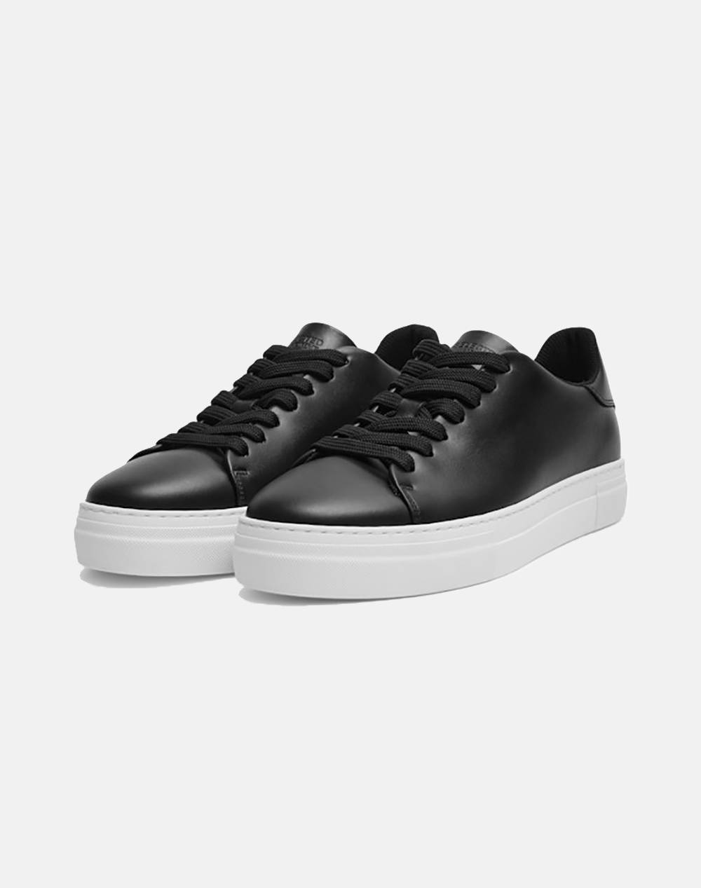 SELECTED SLHDAVID CHUNKY LEATHER SNEAKER NOOS 16095932-BLACK Black φωτογραφία
