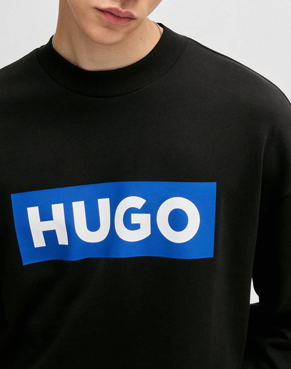Hugo Niero 10249110 01 50522375-001 Black ανδρικά ρούχα μπλούζες φούτερ Politikos Shop Πολιτικός