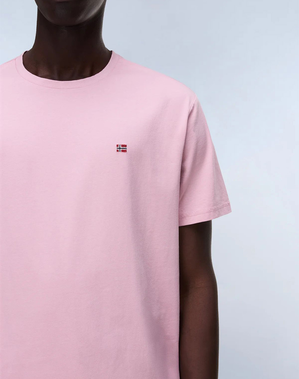 Napapijri Salis Ss Sum Np0A4H8D-Npp1T Pink ανδρικά ρούχα μπλούζες T-Shirt Politikos Shop Πολιτικός