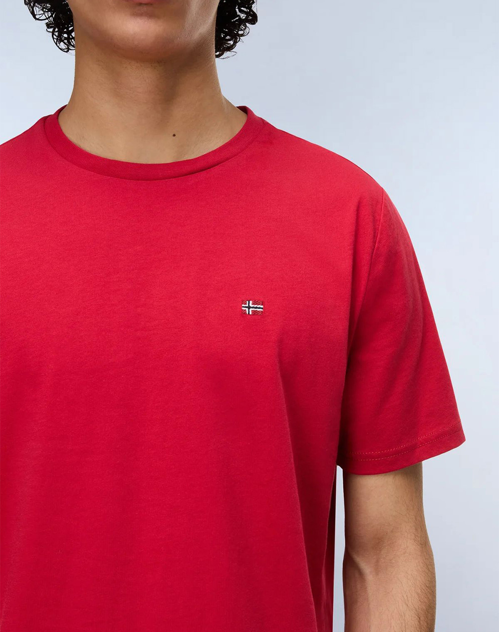 Napapijri Salis Ss Sum Np0A4H8D-Npraq Red ανδρικά ρούχα μπλούζες T-Shirt Politikos Shop Πολιτικός