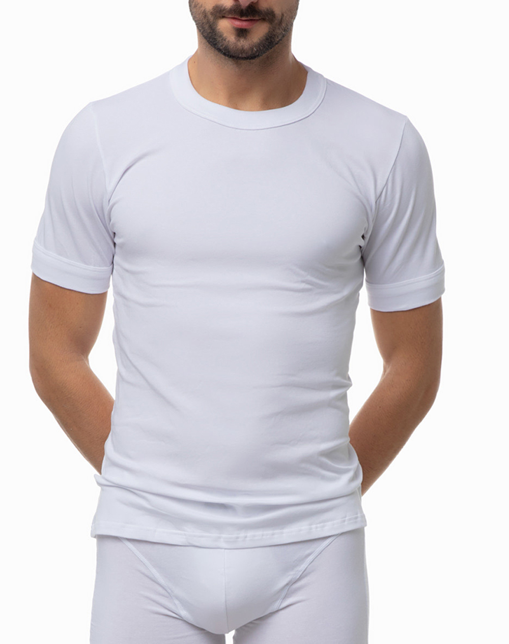 MINERVA MINERVA ΦΑΝ. ΚΜ ΑΝΔΡ.2ΤΜΧ.SPORTIES 90-12013-005 White