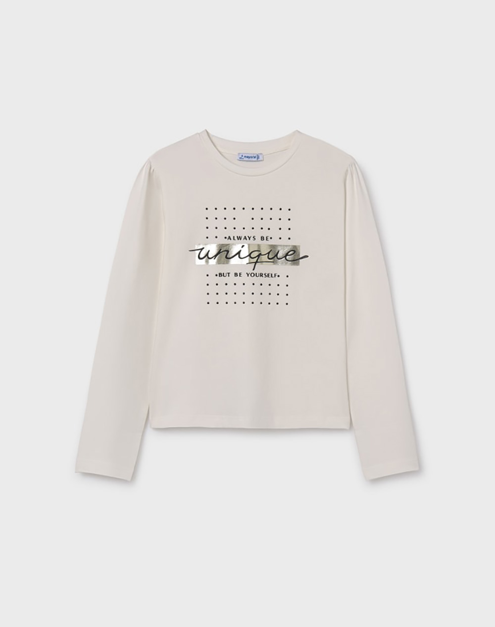 MAYORAL Μπλουζα μακρυμανικη basic 00830-26 Ecru