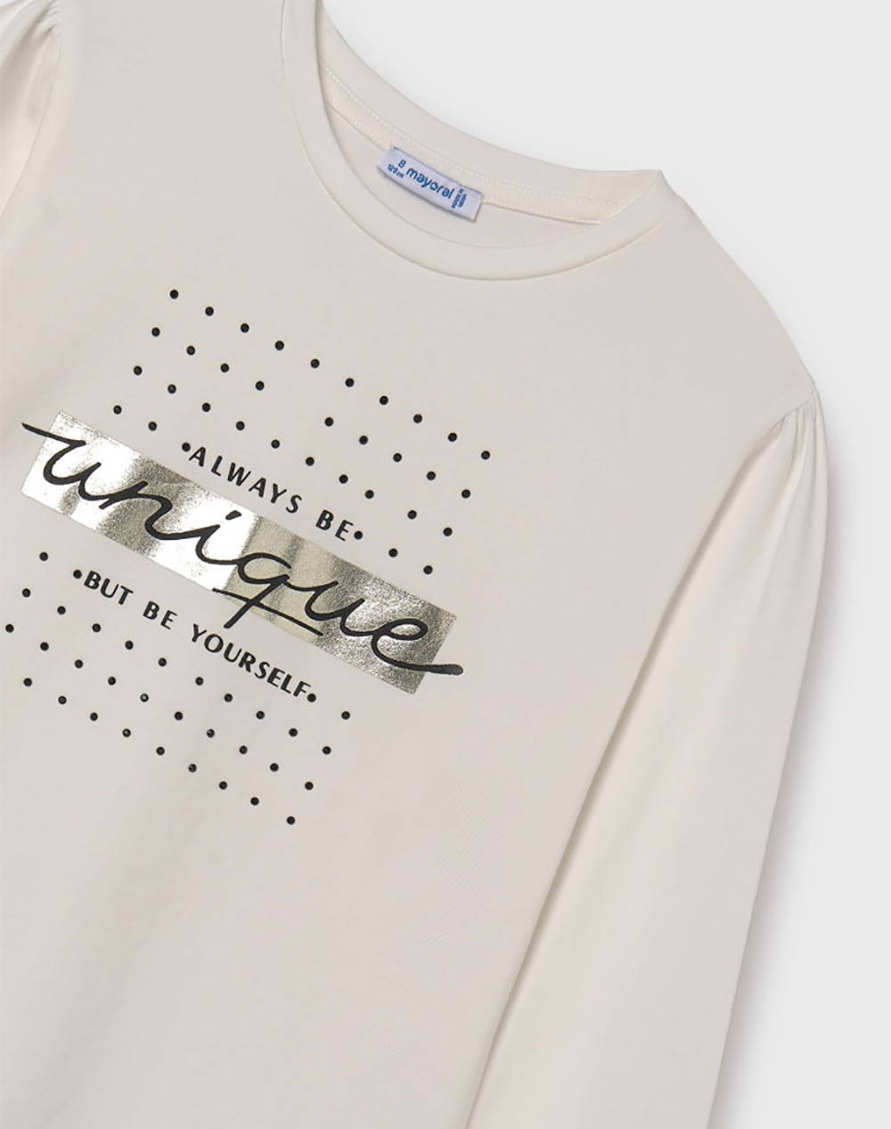 MAYORAL Μπλουζα μακρυμανικη basic 00830-26 Ecru φωτογραφία