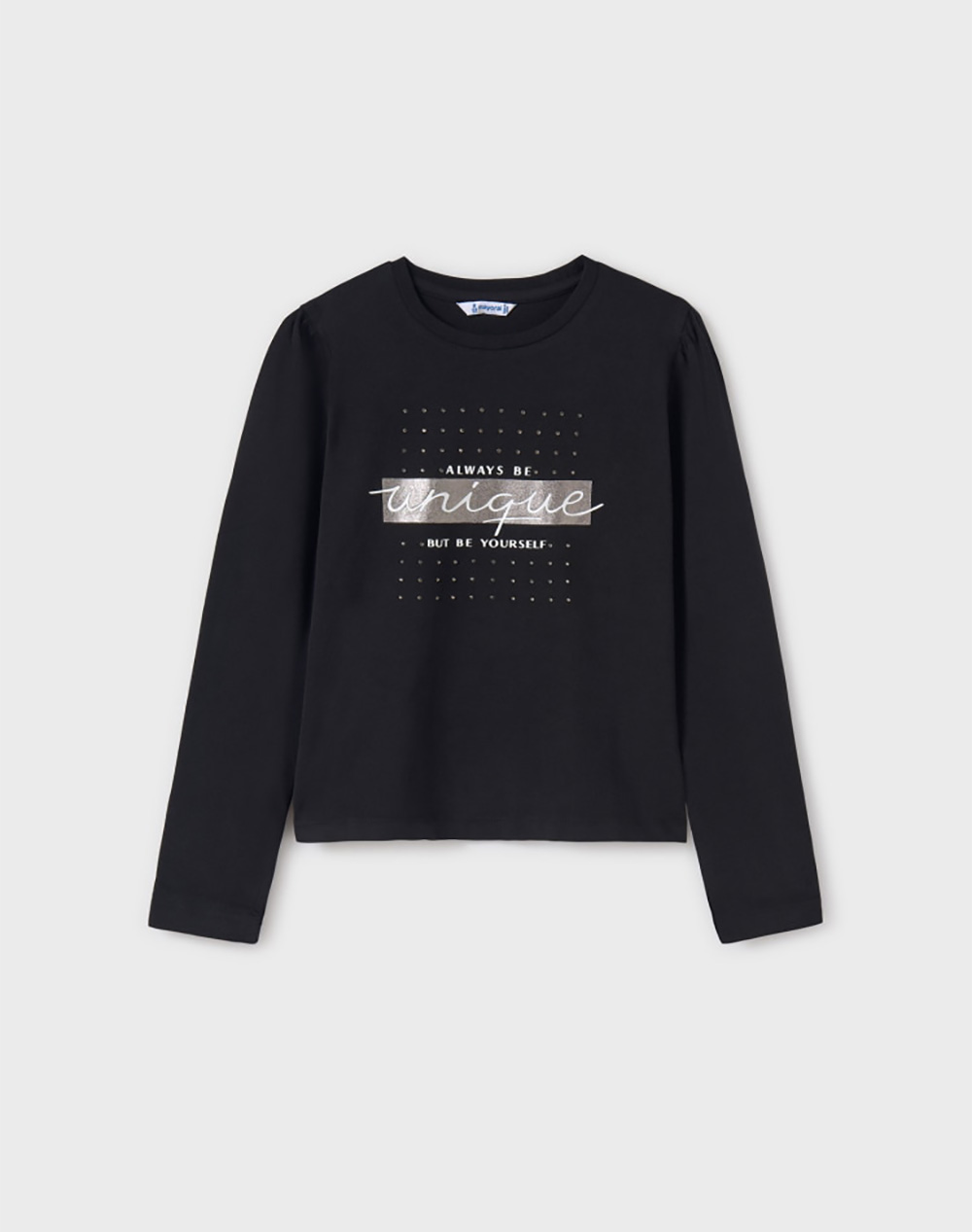 MAYORAL Μπλουζα μακρυμανικη basic 00830-31 JetBlack