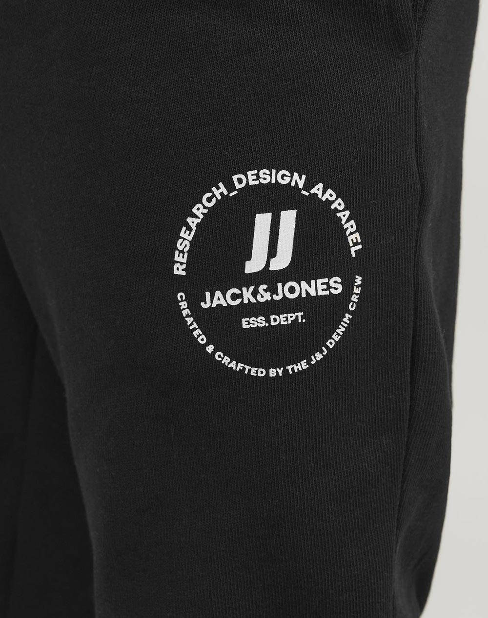 JACK&JONES JPSTGORDON JJSWIFT SWEAT PANTS NOOS JNR 12249965-BLACK Black φωτογραφία